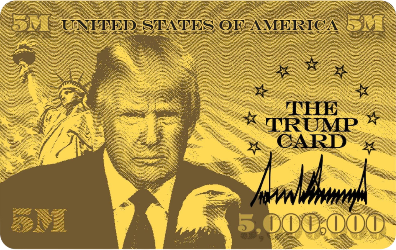Trump Sticker Decal Political Republican Trump Gold Card Immigration ICE Decal