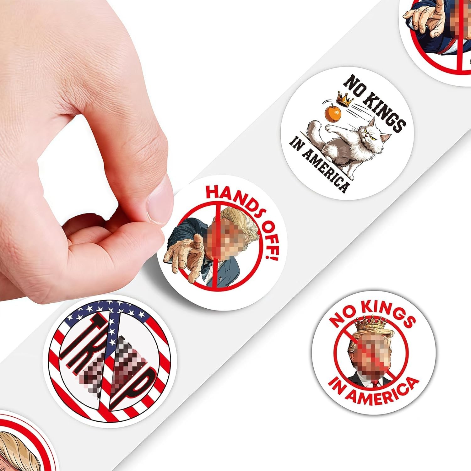 2025 Donald Trump Stickers Rolls 500Pcs – Trump 2025 Funny Presidential Vance El