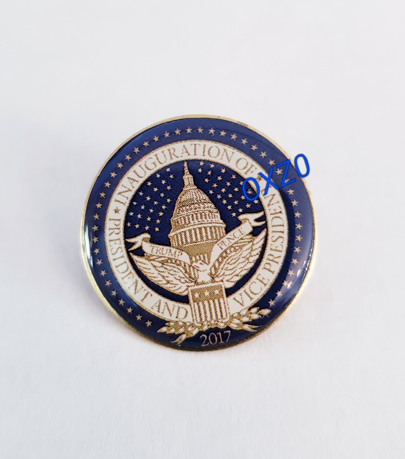 Official Donald Trump 2017 Inaugural Seal Lapel Tie Hat Pin Gold 45 MAGA Coin