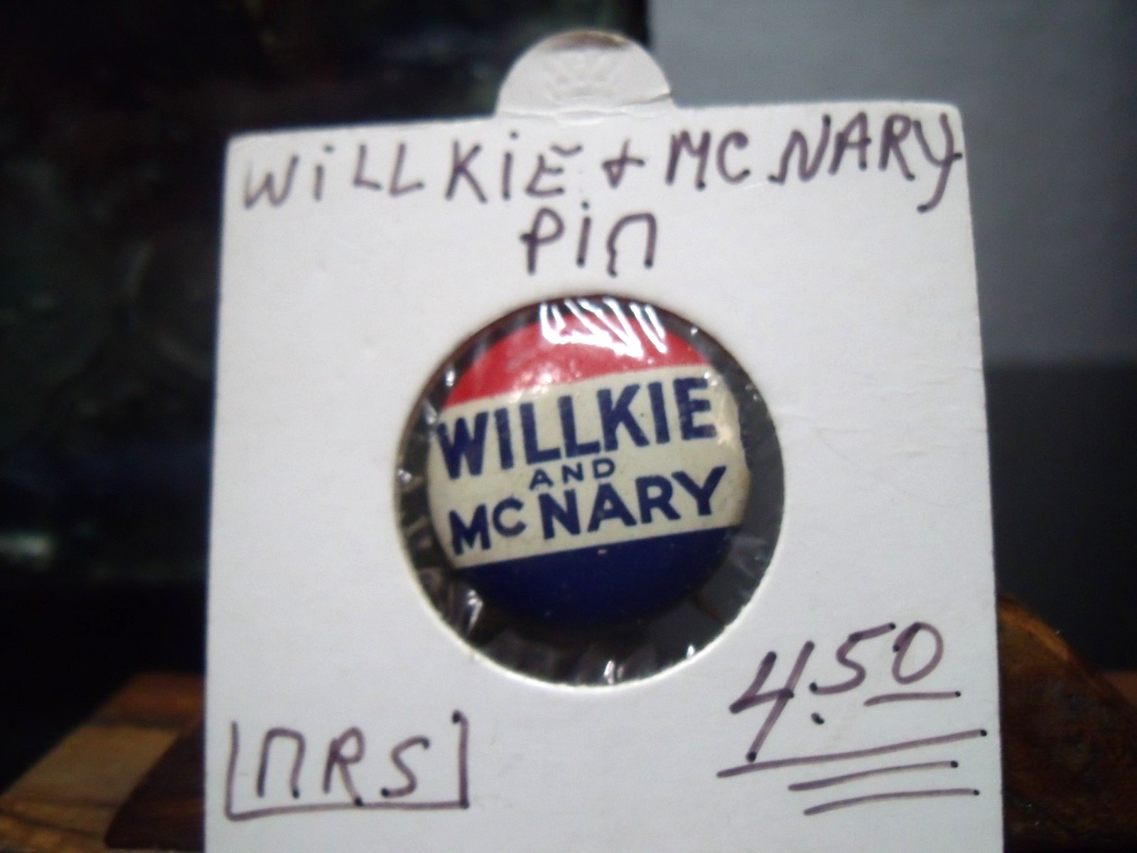 WILLIKE AND McNARY RED WHITE BLUE PINPACK
