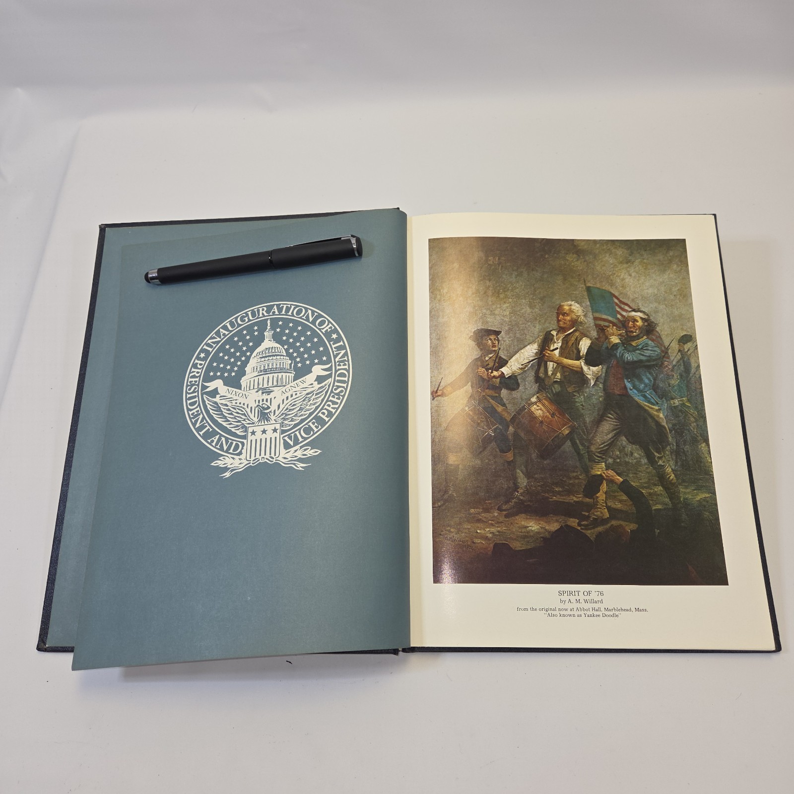 Vintage 1973 Inaugural Book Signed By Spiro Agnew. Collectable Political Ephem..