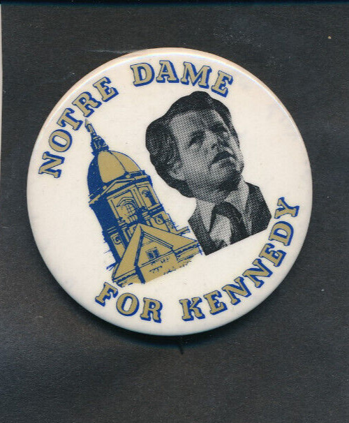 1980 Indiana IN Ted Kennedy for president Notre Dame University cello