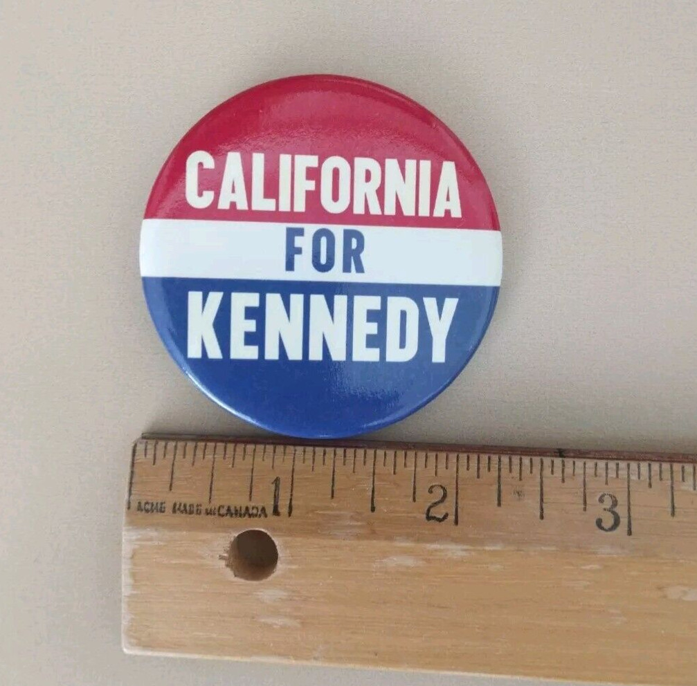 California For Kennedy Pin Pinback Button Robert F Kennedy RFK Jr. 2024 Campaign