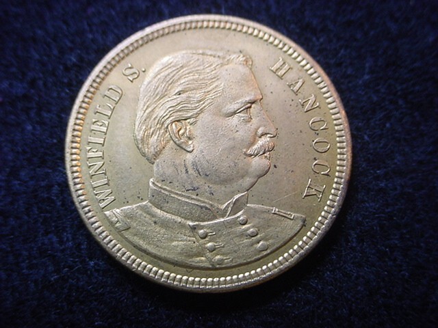 Windfield Scott Hancock 1880 Presidential Campaign Token, Uncirculated