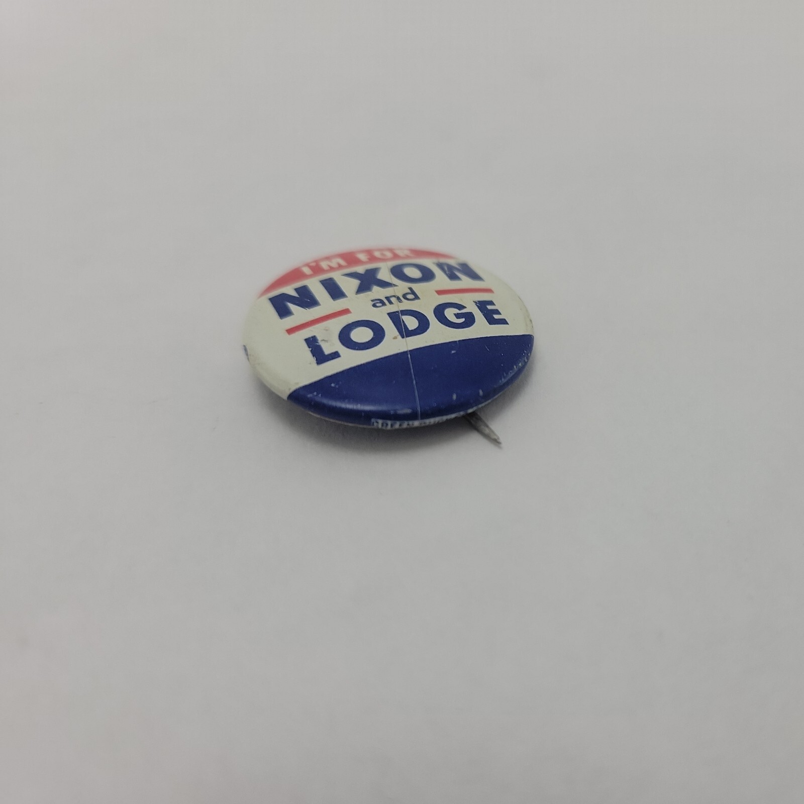 Nixon And Lodge “I’m For” Presidential Campaign Pin Back Button