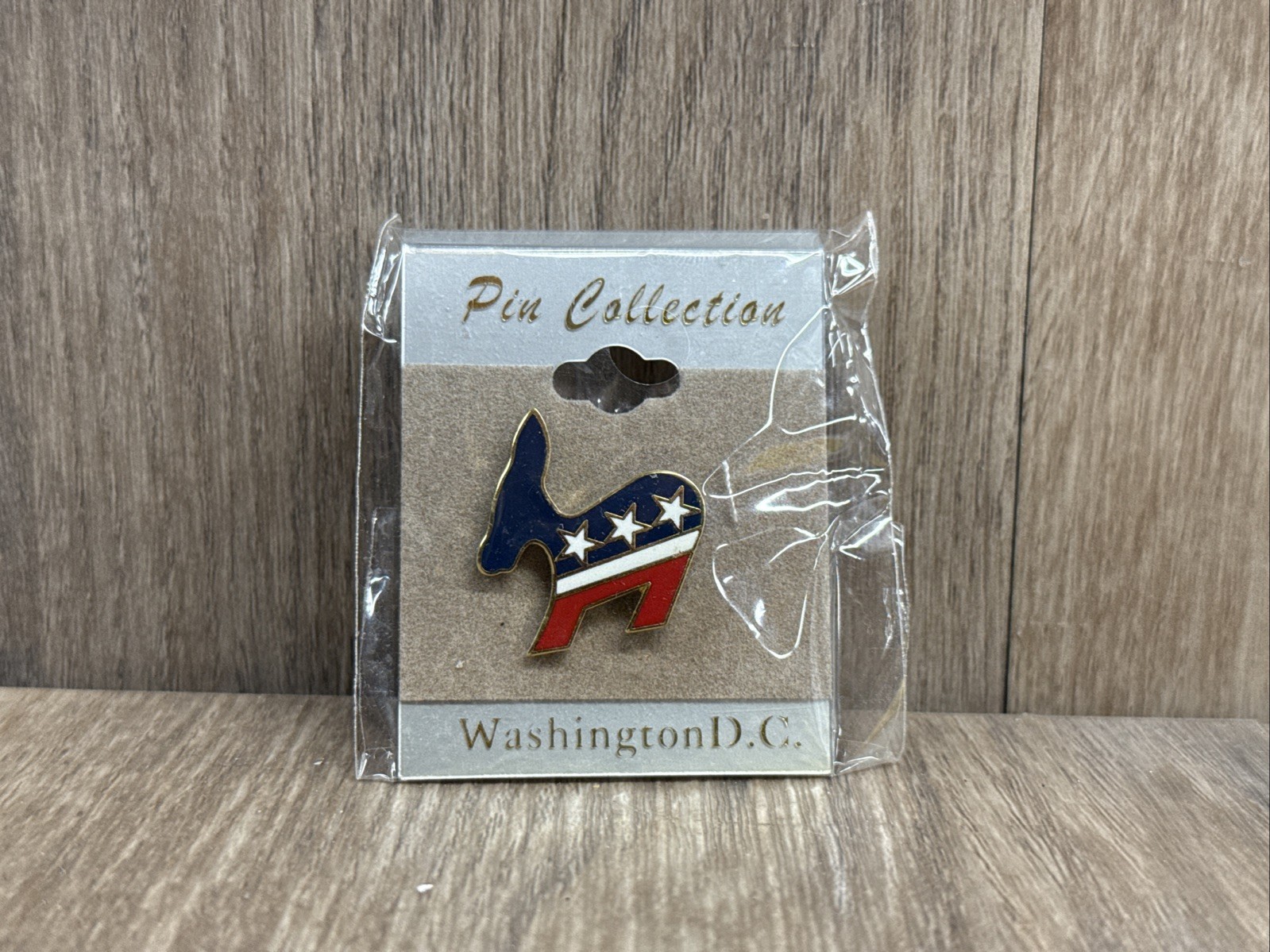 Red White And Blue USA Democratic Donkey Lapel Pin Pin Collection Washington DC