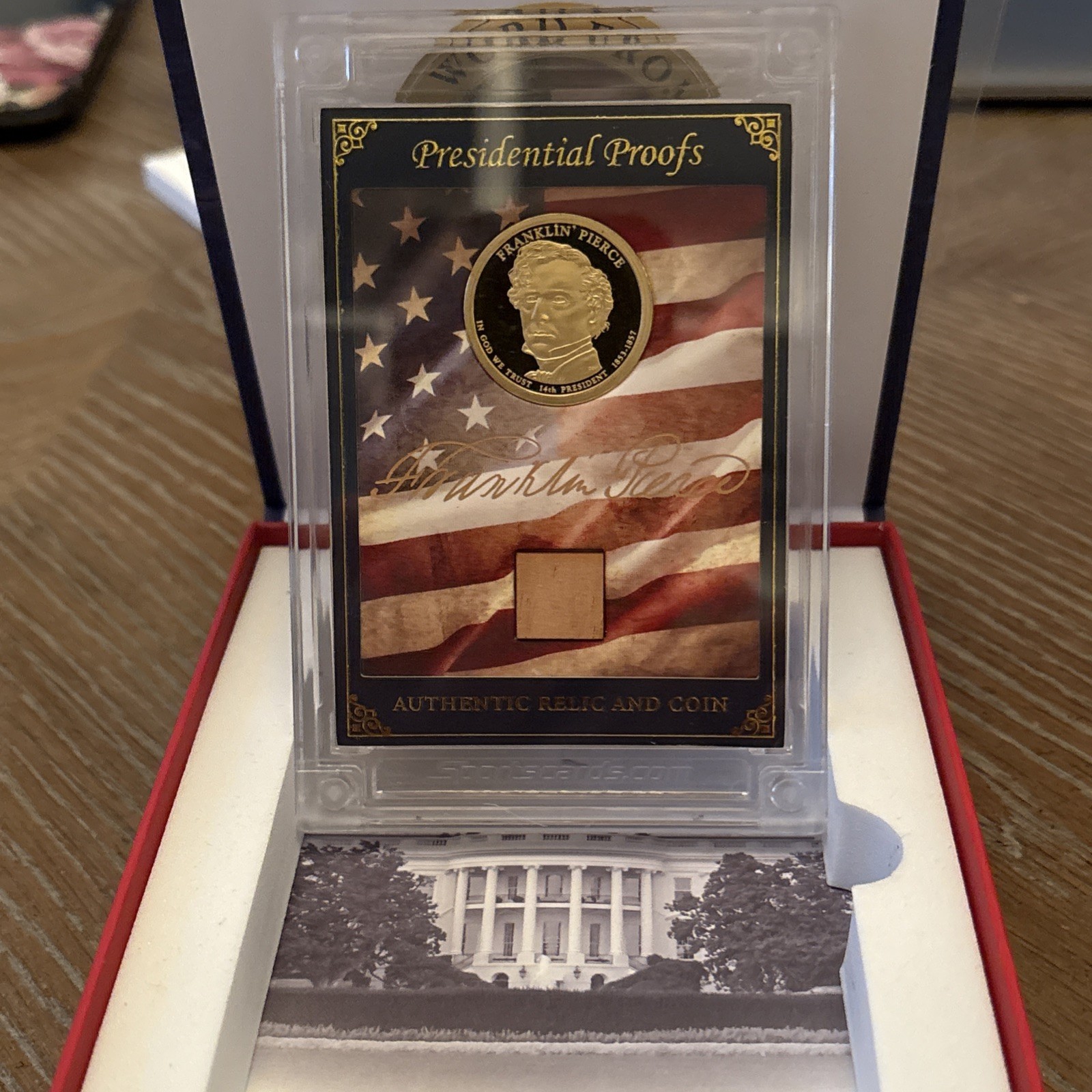 Limited Edition Relic/Coin Franklin Pierce Presidential Proofs Card POTUS 2025