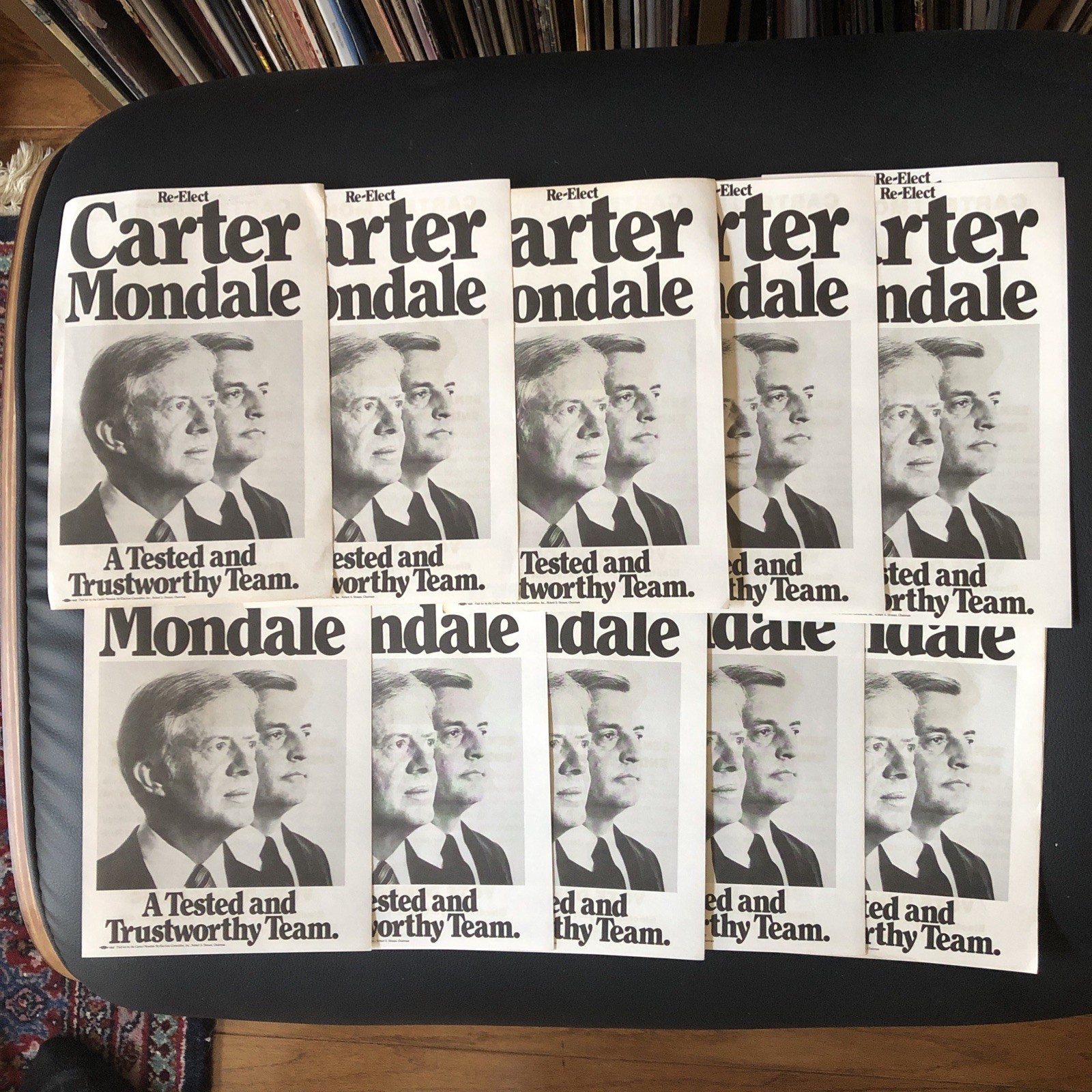 10 Count Of 1980 Jimmy Carter & Walter Mondale Presidential Campaign Flyers