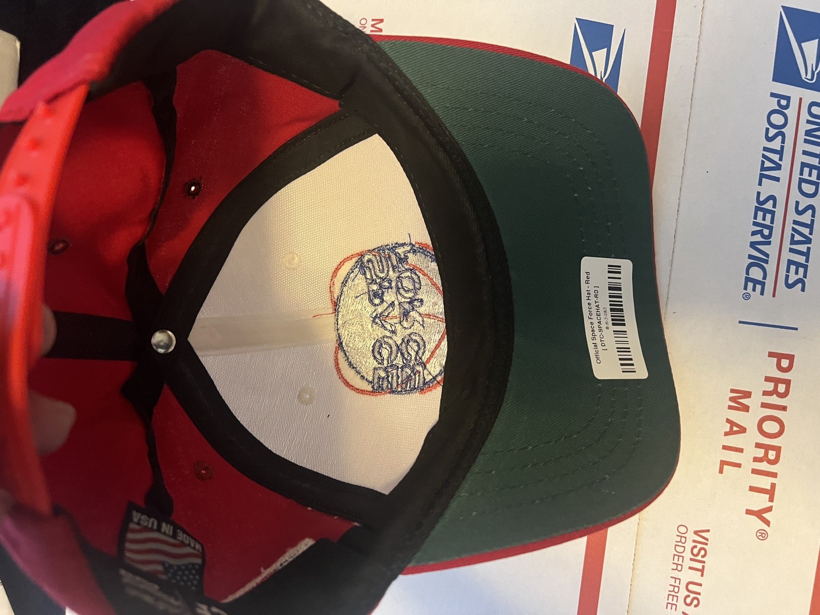 Official Donald Trump 2019 Space Force Cali Fame MAGA Hat White/Red