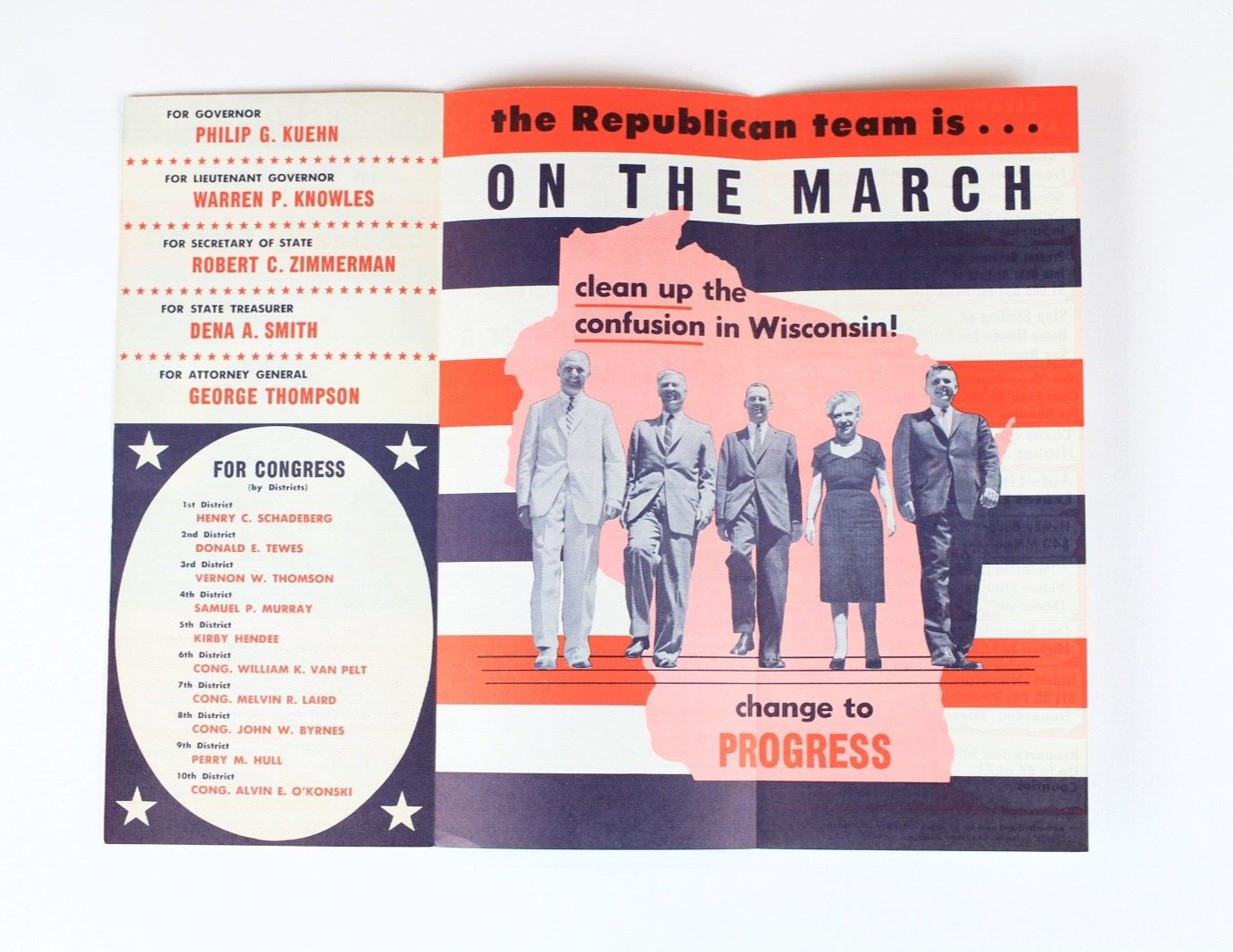 1960’s Nixon Wisconsin Anti Communist Khrushchev USSR Campaign Ephemera