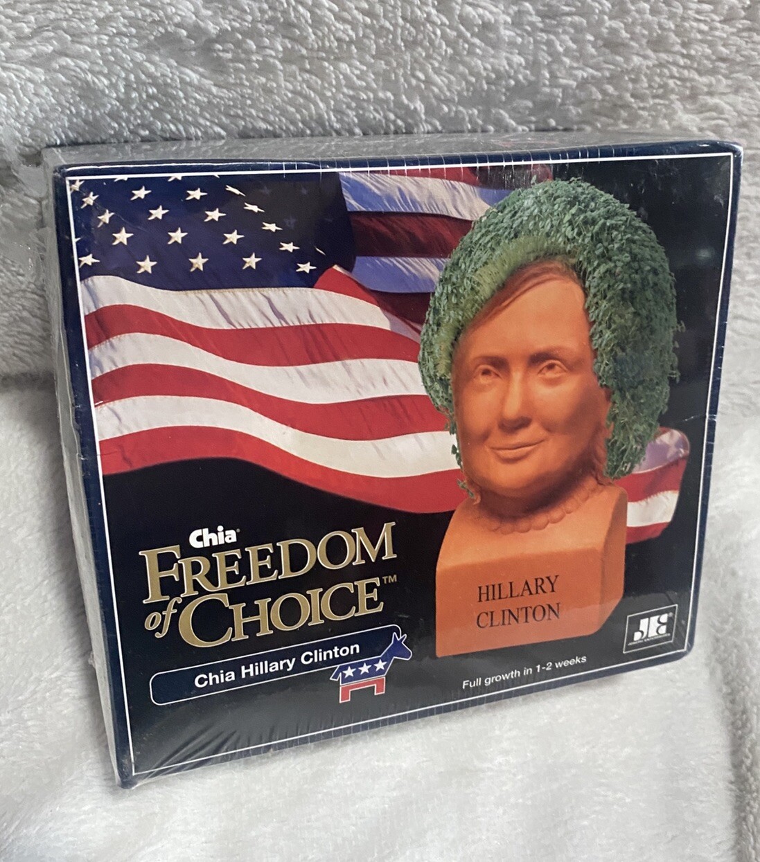 Freedom Of Choice Chia Pet Hillary Clinton Factory Sealed