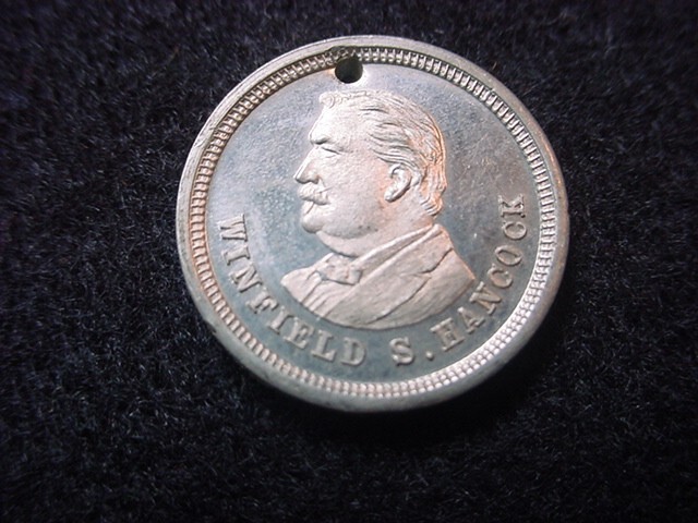 Windfield Scott Hancock 1880 Presidential Campaign Token, Uncirculated