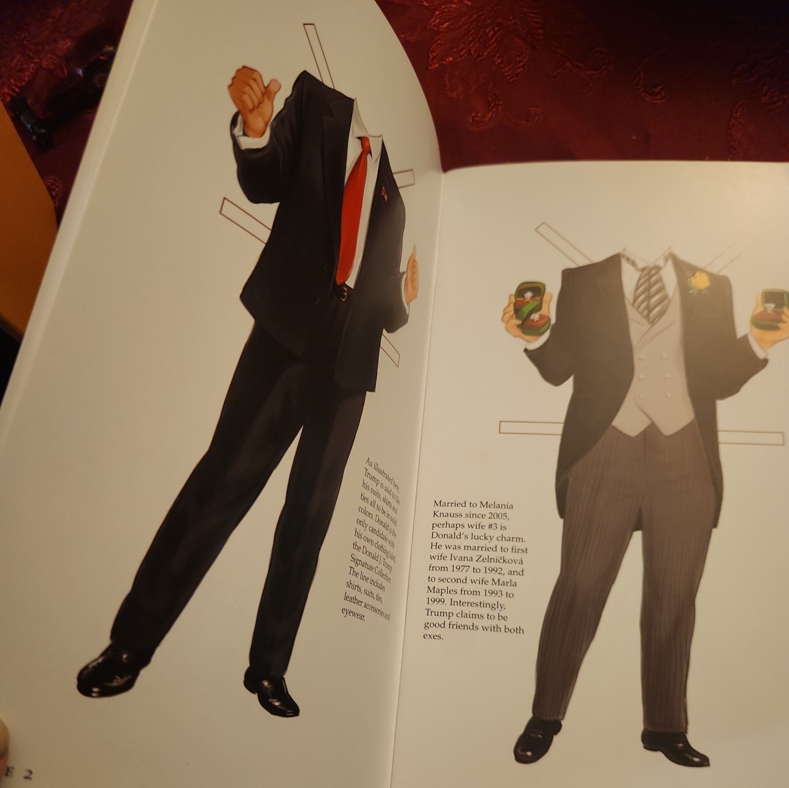 Brand New Collectible Campaign Edition Donald Trump Paper Doll Book by Tim Foley