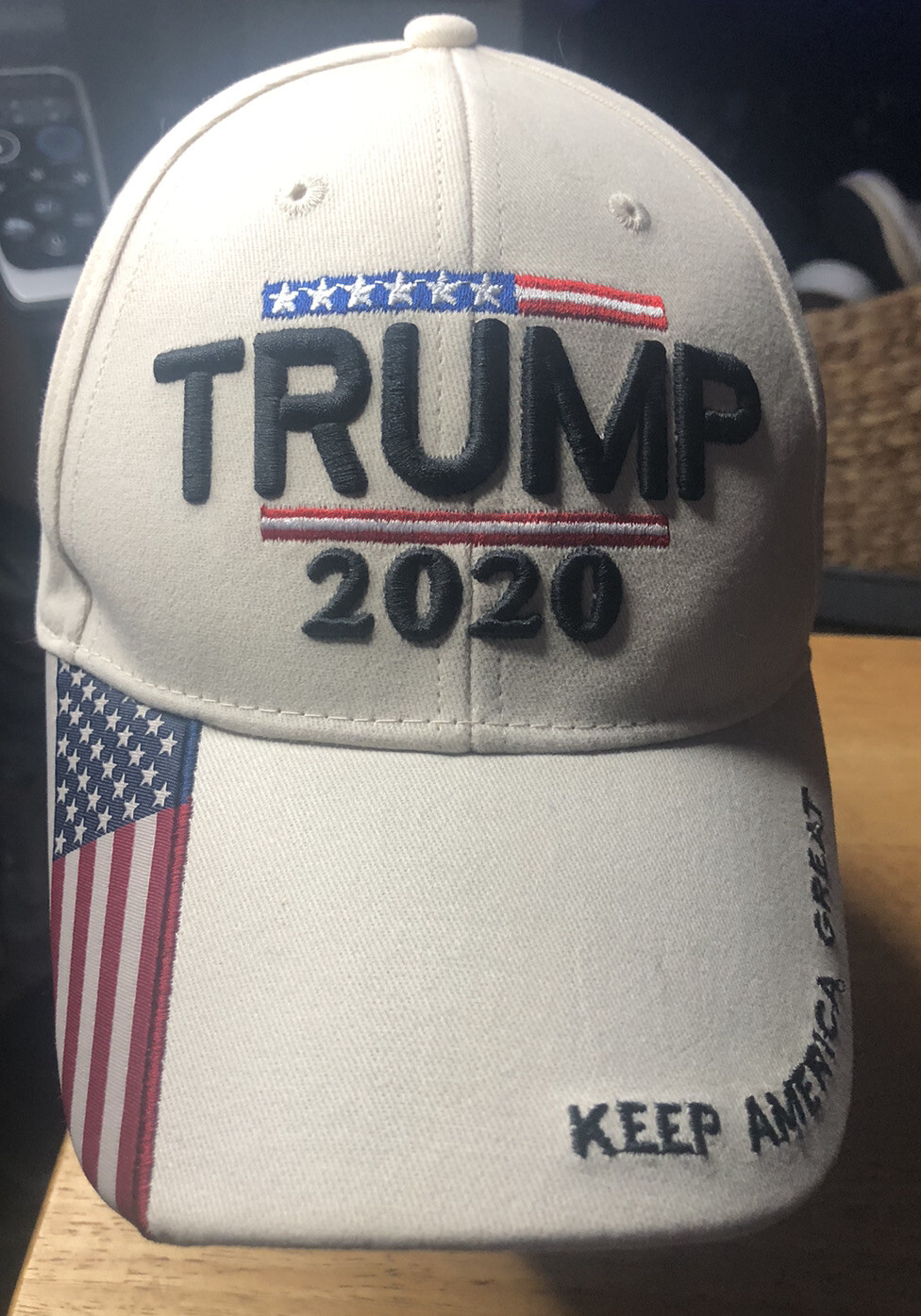 Donald Trump Beige 2020 Baseball Cap Hat Adjustable