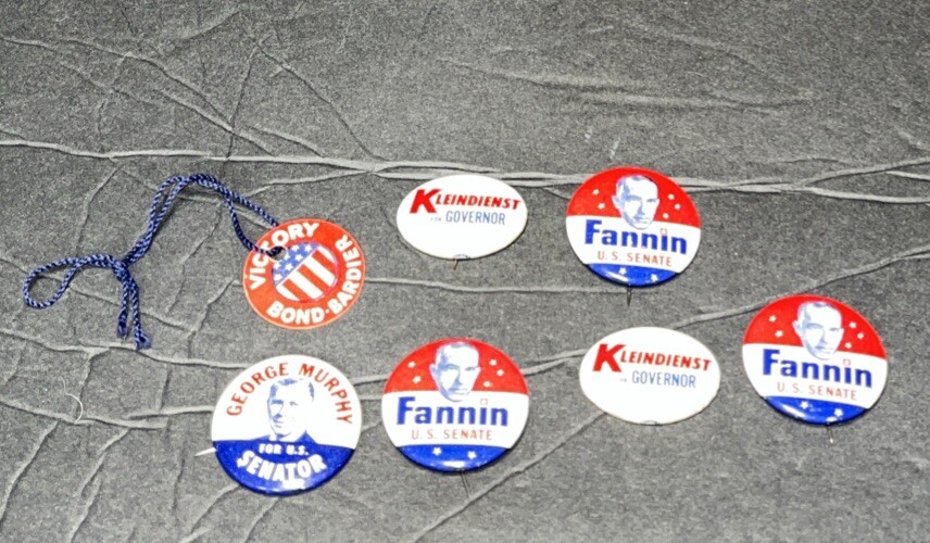 Mixed Lot of Vintage Political Buttons