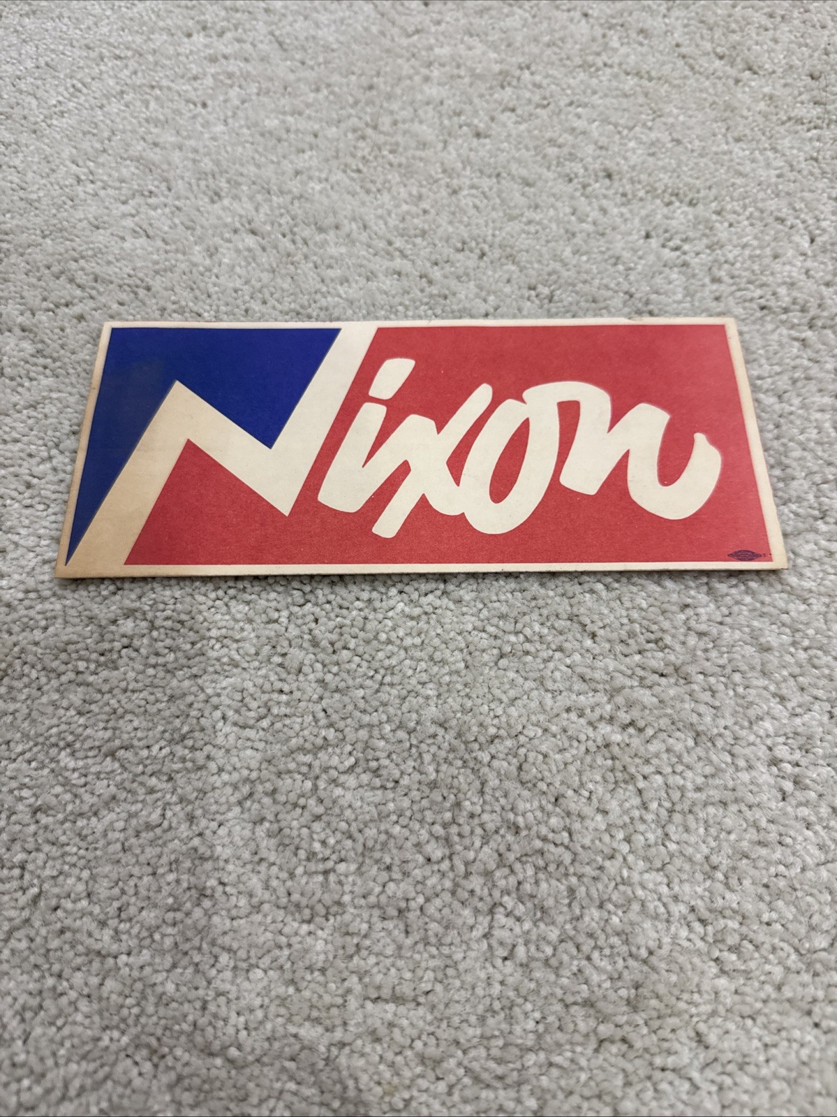 Vintage Nixon Bumper Sticker 3.5″ x 8″