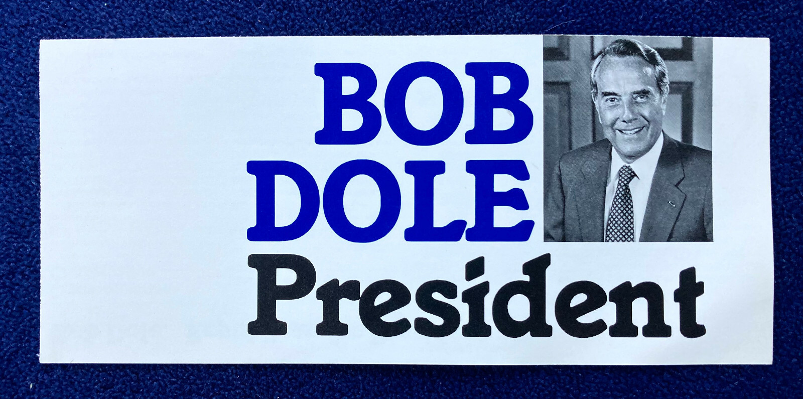 Bob Dole (1923-2021) for President Exploratory Committee Volunteer Flyer–1995
