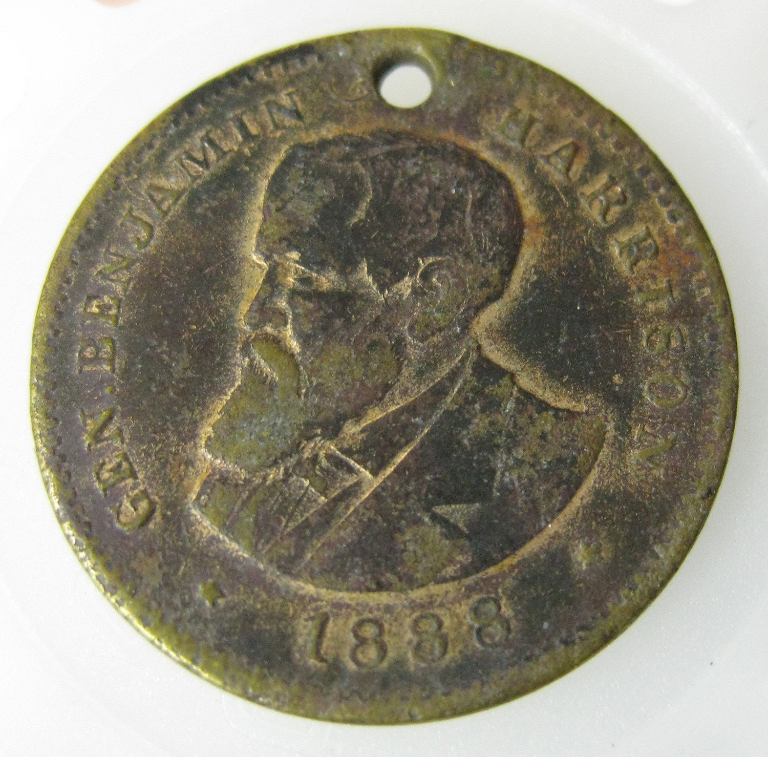 1888 RARE Benjamin Harrison, Republican Candidate for President Medal – BINo