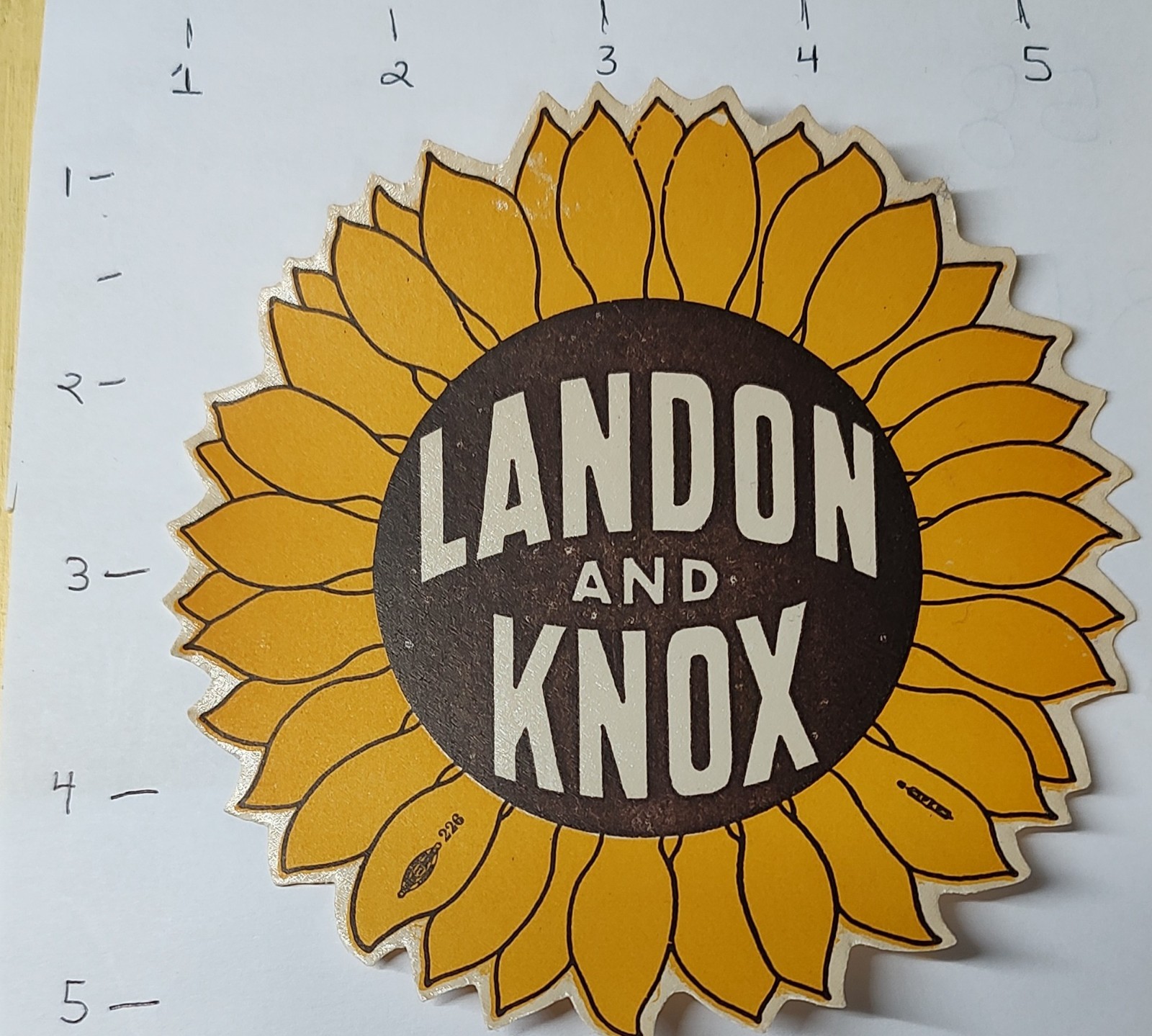 1936 Republican political Landon and Knox president/vice president candidates