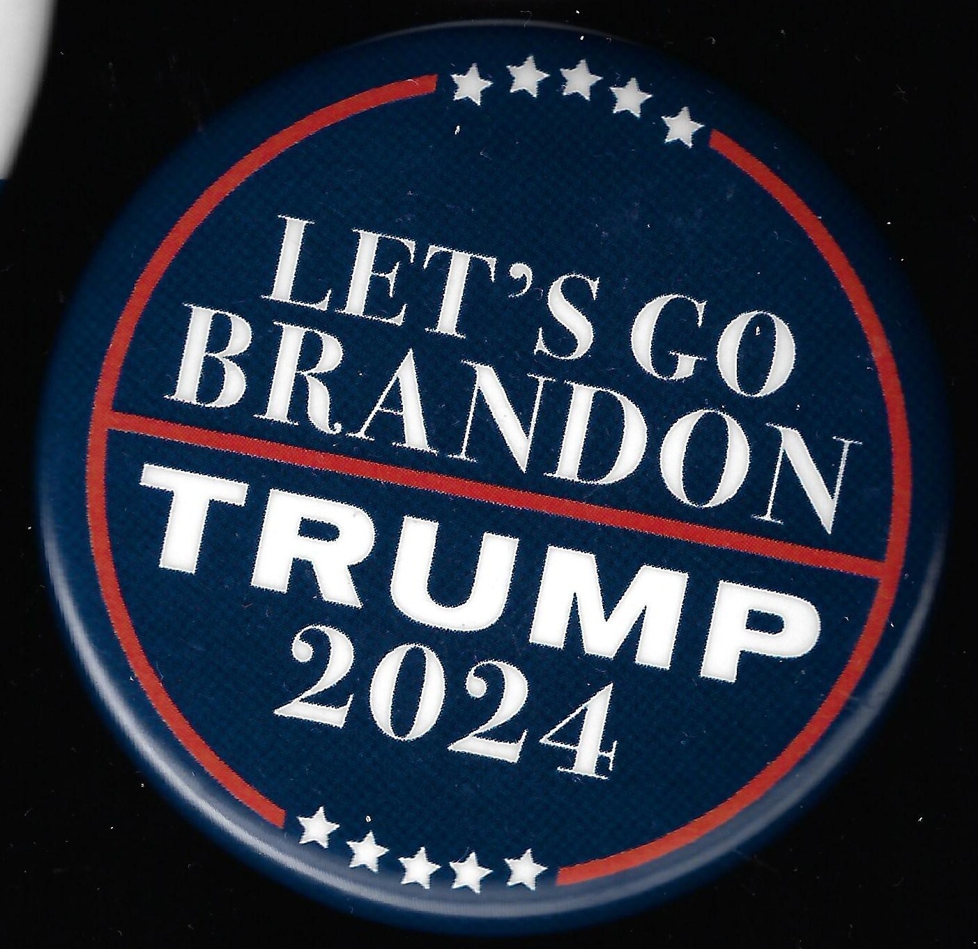 2024 Trump Prez Campaign Pin #2 Smaller Lets Go Brandon Popular anti-Biden Chant