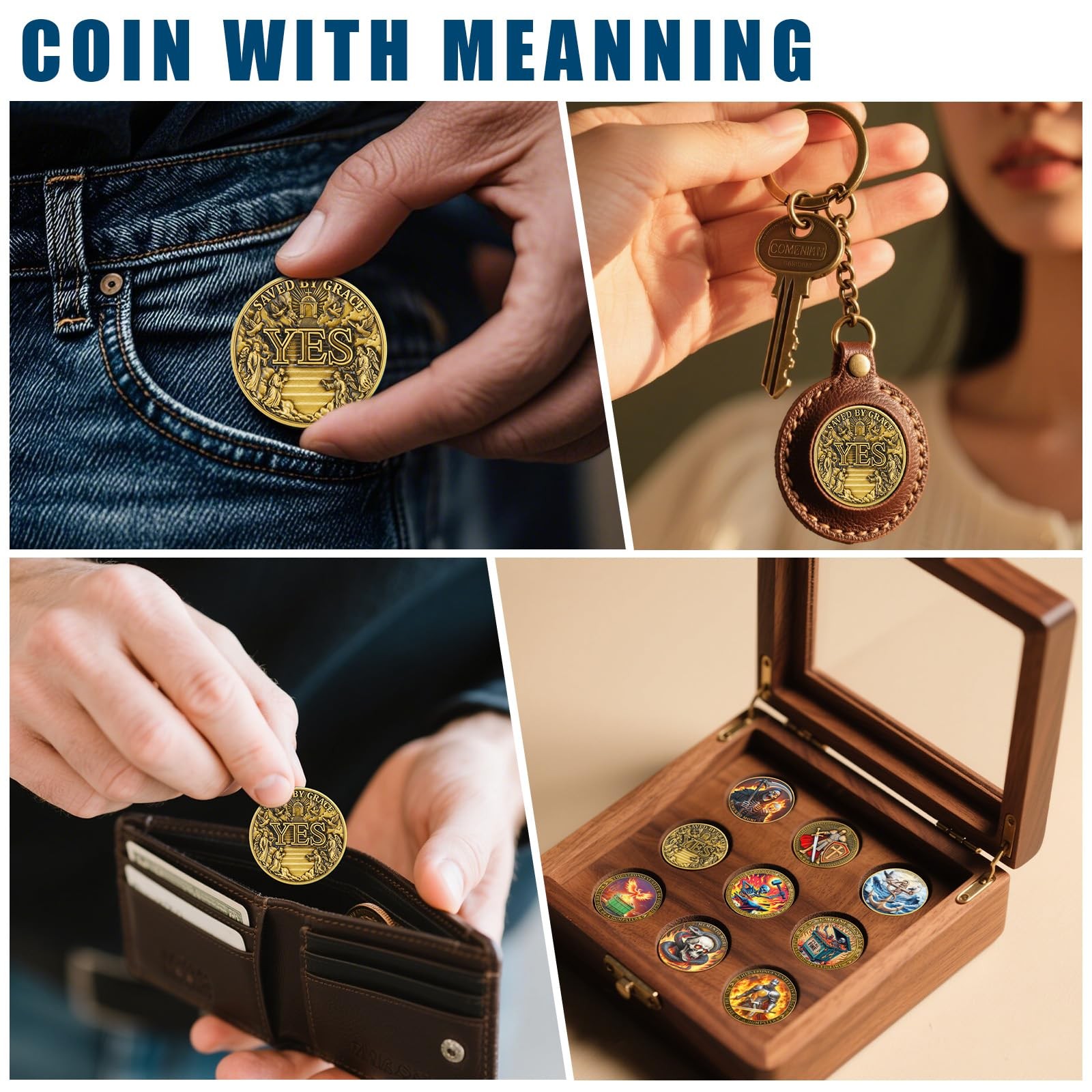 Angel’s Gate Decision Coin – Dual-Sided YES/NO Flip Coin (Single Coin)