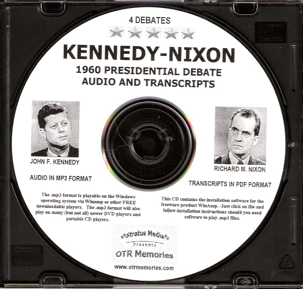 JOHN F. KENNEDY & RICHARD M. NIXON 1960 DEBATES – 4 DEBATES ON 1 MP3 FORMAT CD