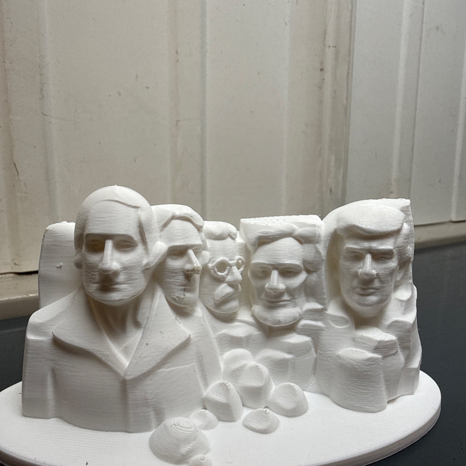 President Donald Trump Mount Rushmore TrumpMore MAGA 3D Printed White