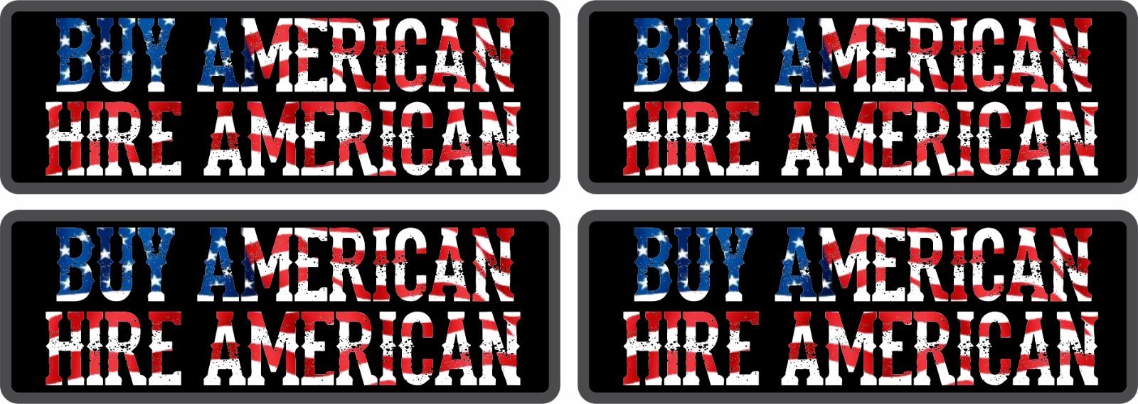 4PCS* HELMET TRUMP STICKER BUY HIRE AMERICAN DECAL BLACK ELECTION POLITICAL