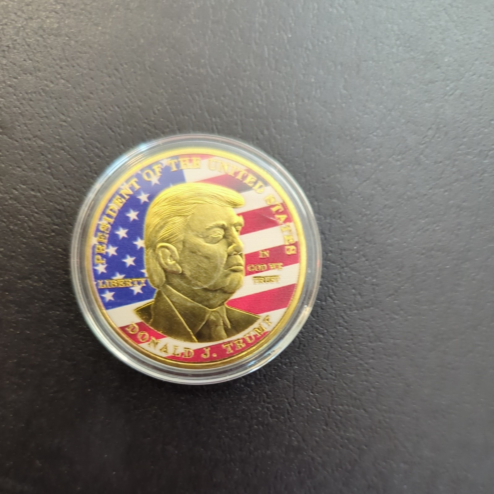 President Donald Trump Coin Gold Silver Plated Keeping America Great Again