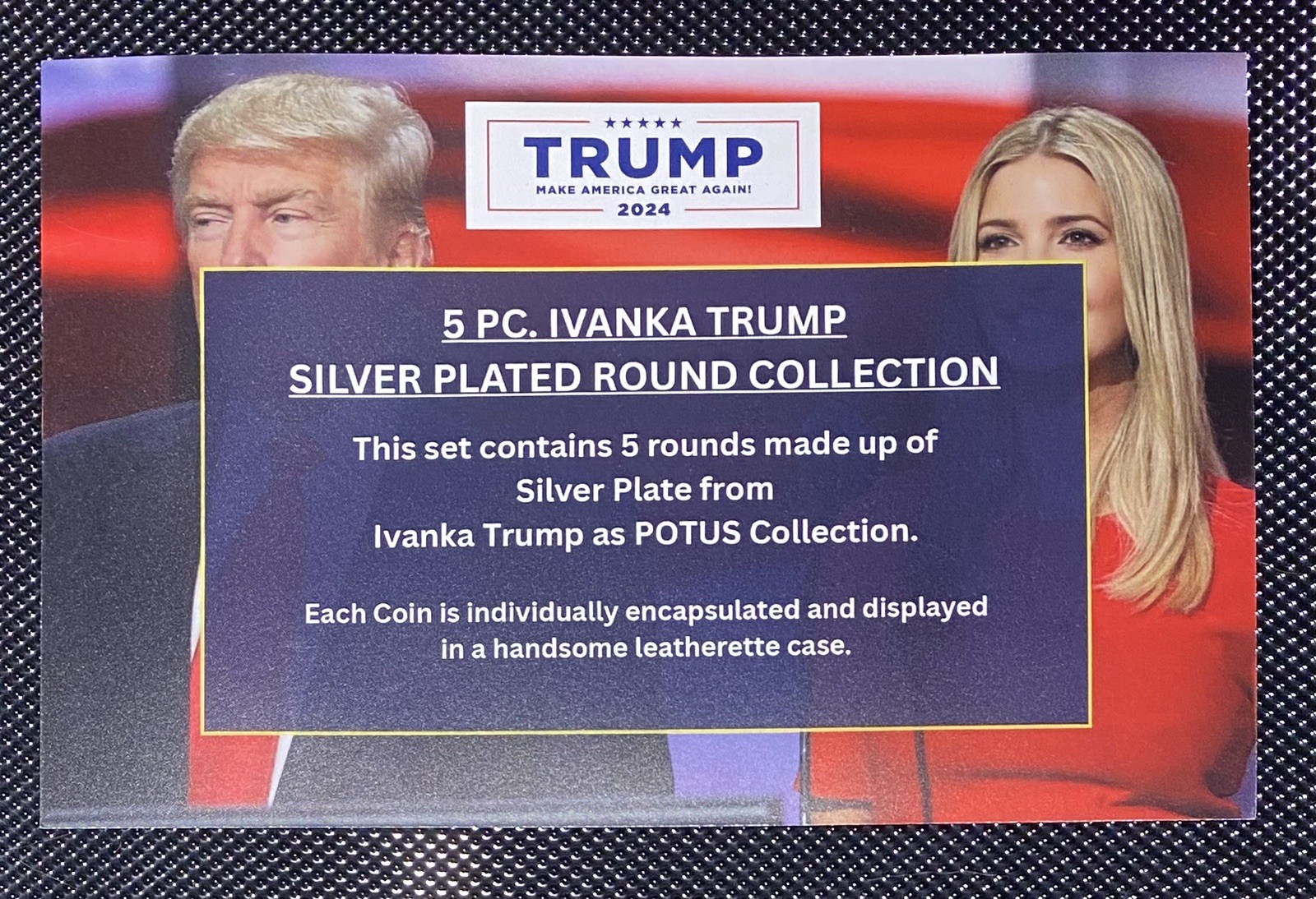 2024 🗽 Donald Trump VS Biden Election 🗽 Colorized Silver Plated Coin Set
