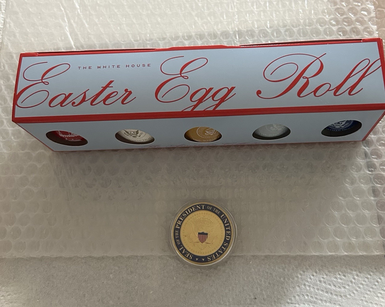 5 PRESIDENT EAGLE SEAL MAGNET WHITE HOUSE WOOD CARVED DEMOCRAT REPUBLICAN MAGA