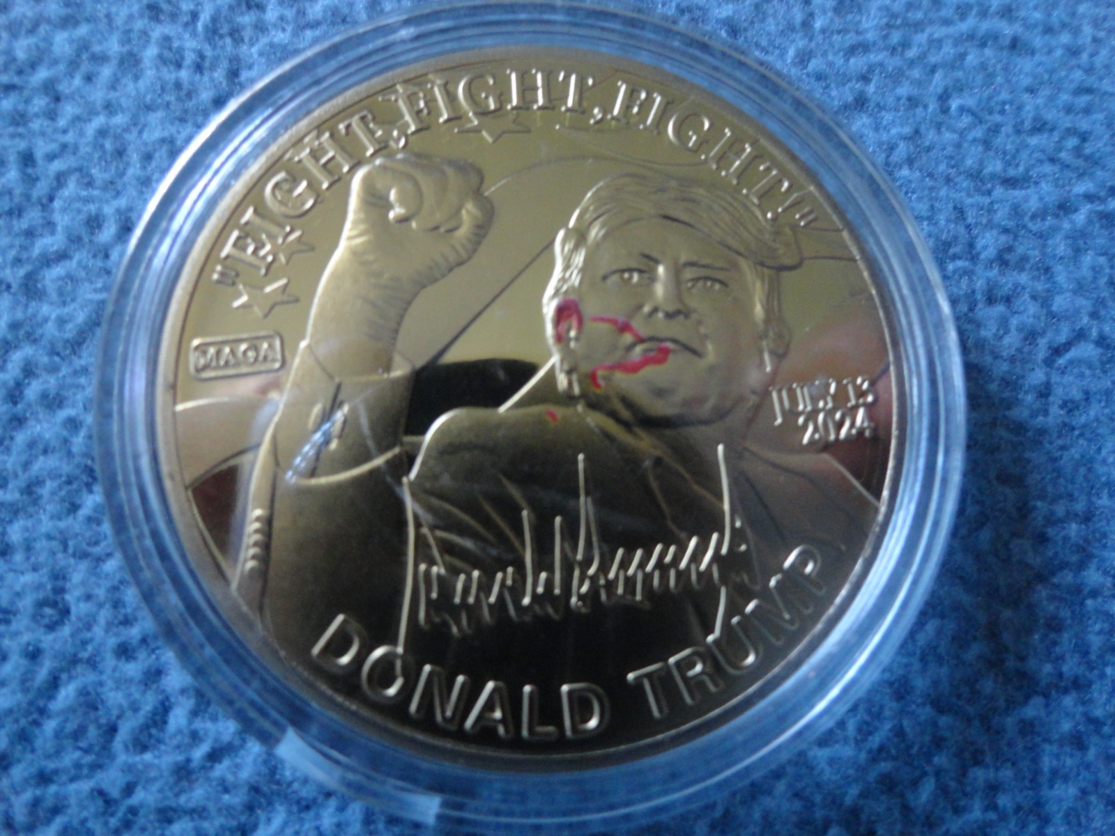 Trump Collection lot : Watch / Coin / card / bill — 4 Collectible items Maga