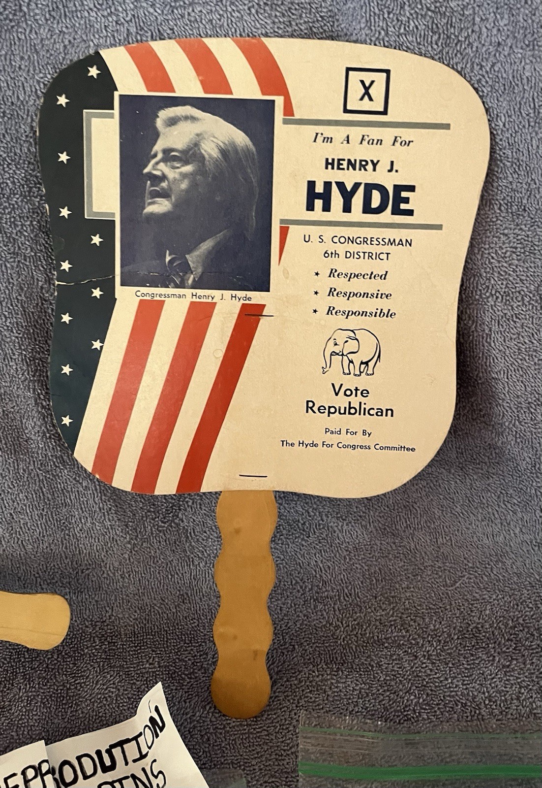Political Fans And Buttons ￼