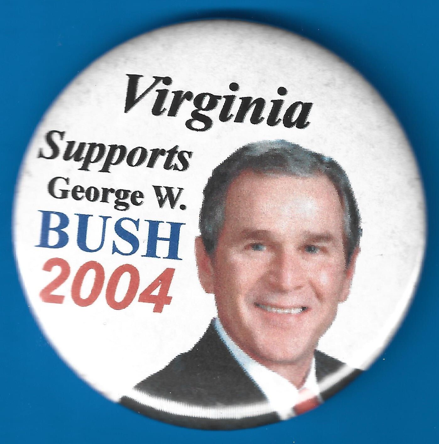 2004 George W Bush 2.25″ / “Virginia” Presidential Campaign Button(Pin27)