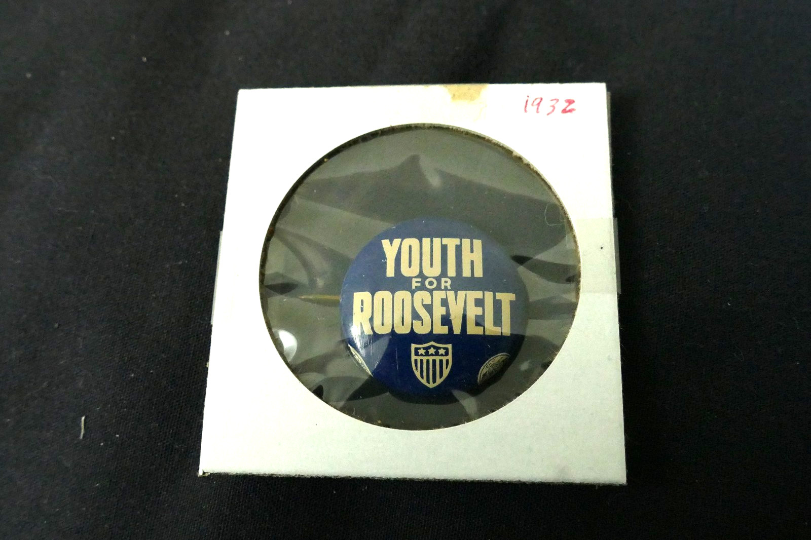 1932 FDR Youth For Roosevelt Presidential Campaign Pin Pinback Button 7/8″