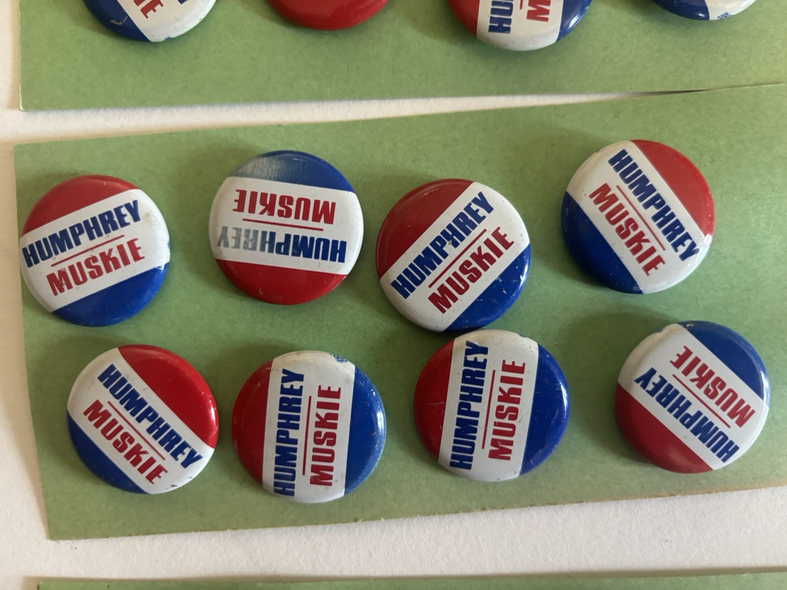 Lot of Sixty Nine 60s/70s Campaign Buttons, McGovern, Muskie, Shriver, Humphrey
