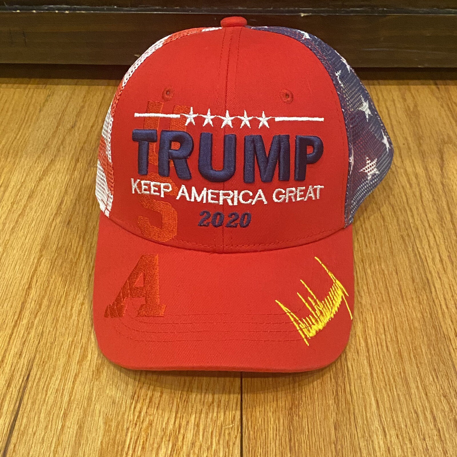 DONALD TRUMP 2020 Signature HAT CAP PRESIDENT KEEP AMERICA GREAT US FLAG