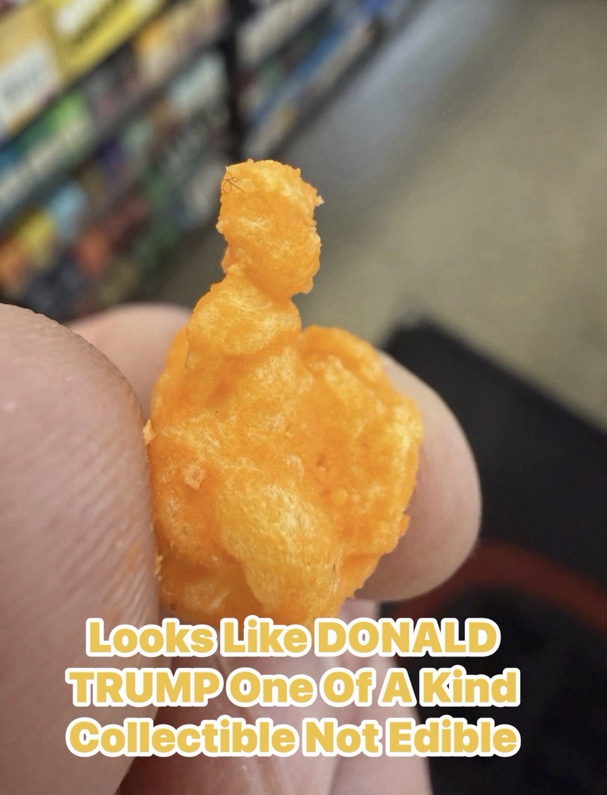 President Trump SHAPED RARE ONE OF ONE Collectible, Not For consumption