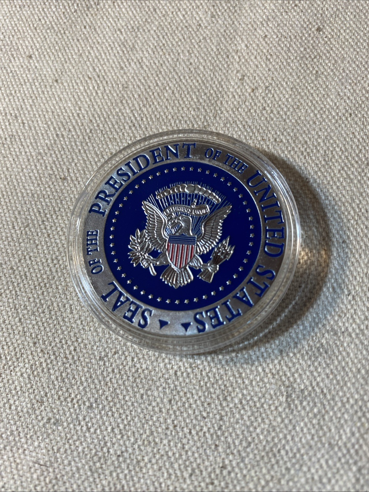 President Donald Trump 2024 Save America Again Challenge Com. Coin New In Capsul
