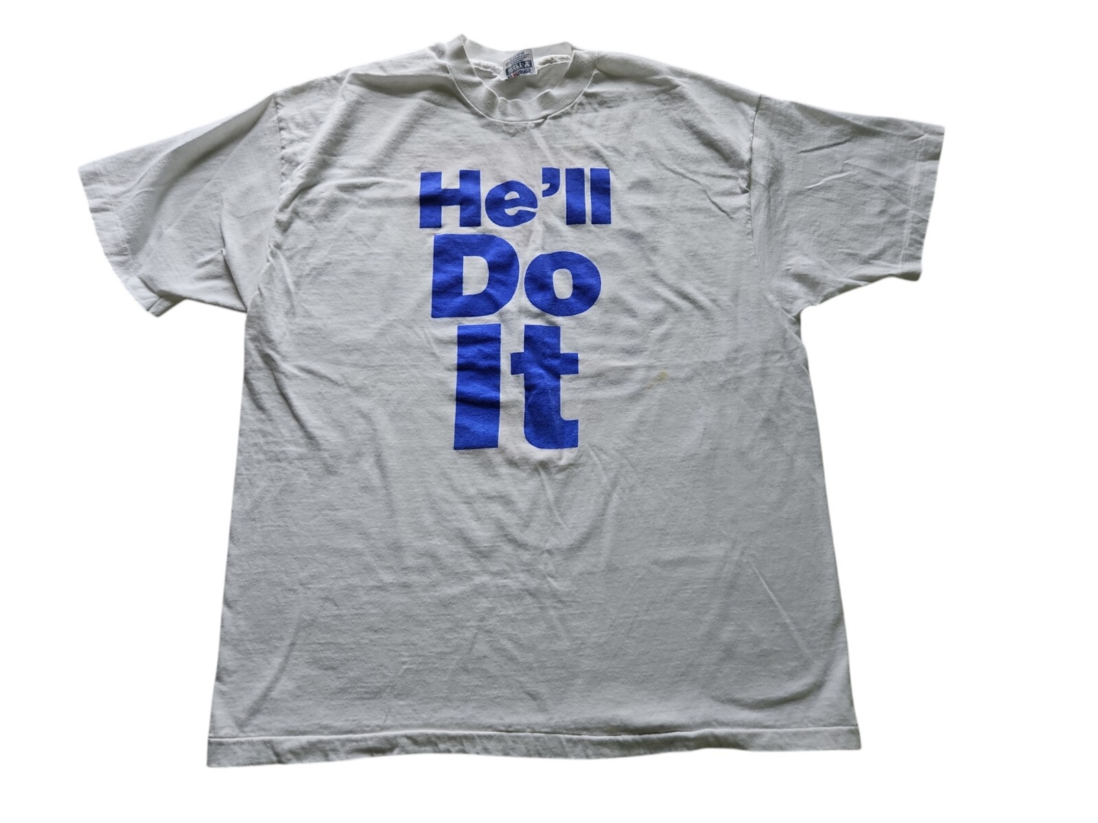 Vtg 1992 Single Stitch Hanes Beefy-T Ross Perot for President “He’ll Do It” XL