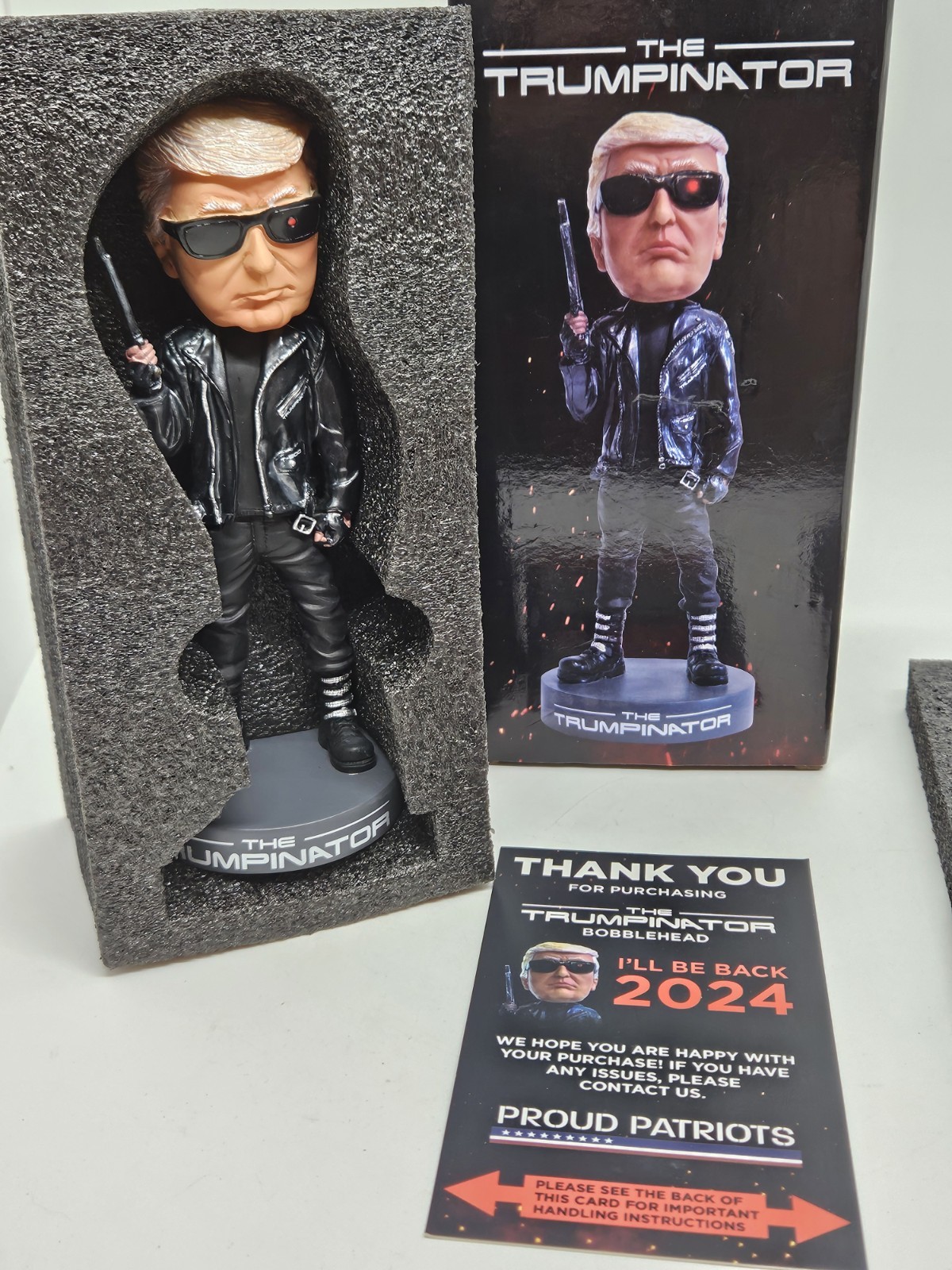 TRUMPINATOR “I’ll Be Back In 2024” President Donald Trump Action Figurine w/Box