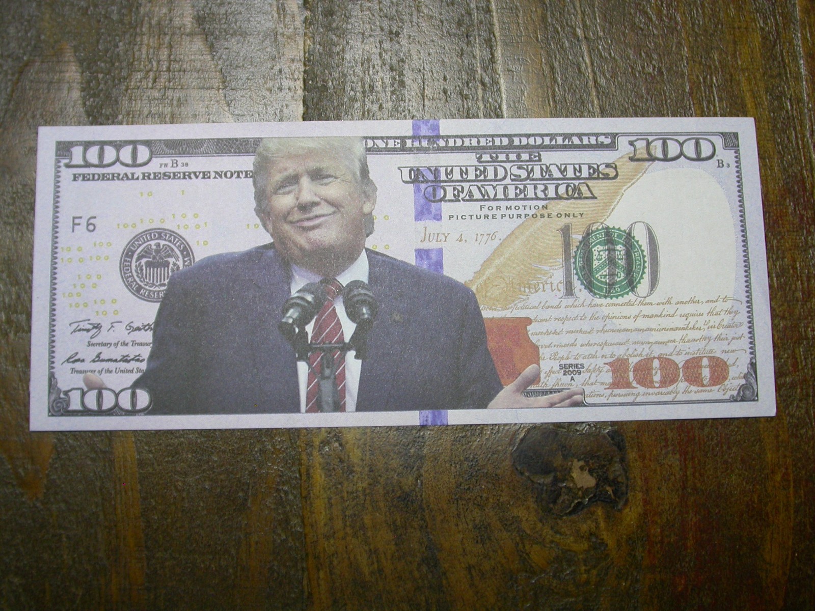 Donald Trump Presidential Hundred Dollar $100 Bill US Novelty Note – SEE PICS!!!
