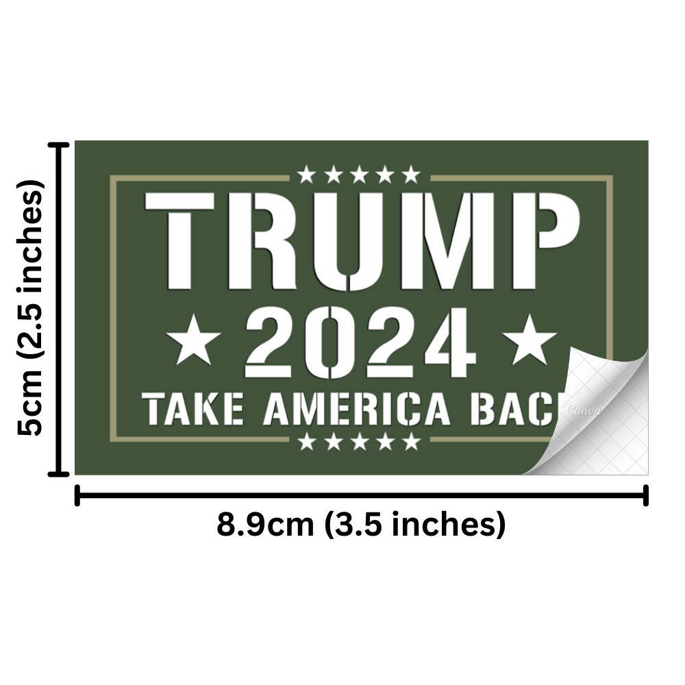 💥 5PCS SET DONALD TRUMP NEW 2024 STICKERS DECALS TAKE SAVE AMERICA BACK MAGA!