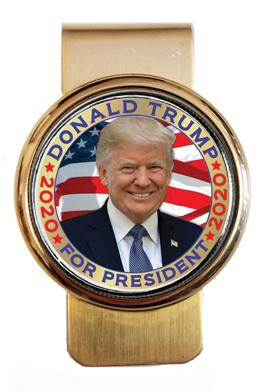 Trump Coin made From JFK Half dollar 2020 Money clip