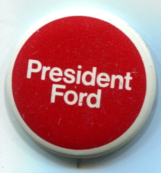 PRESIDENT FORD 1976 Campaign Pin 1-3/8″