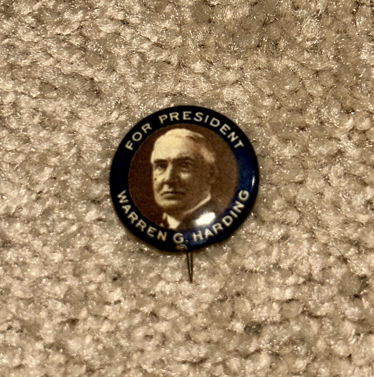 FOR PRESIDENT – WARREN G. HARDING Whitehead & Hoag Button