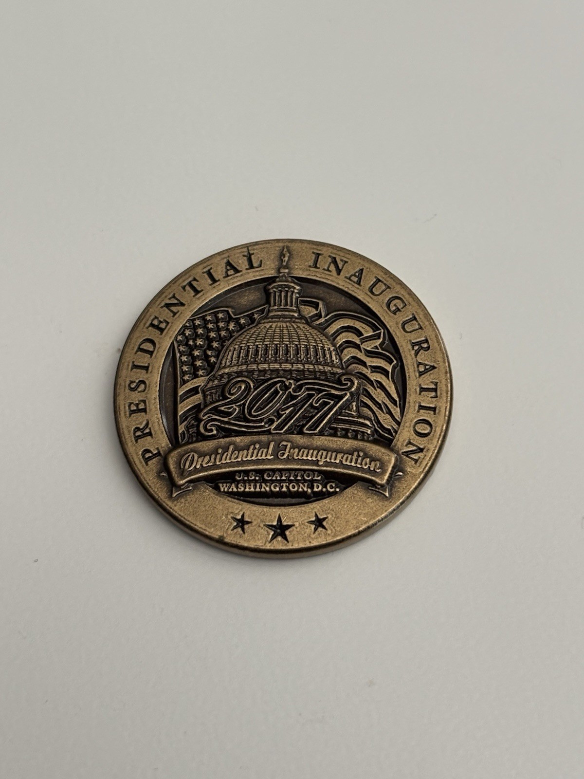 2017 Presidential Inauguration Coin Engraved