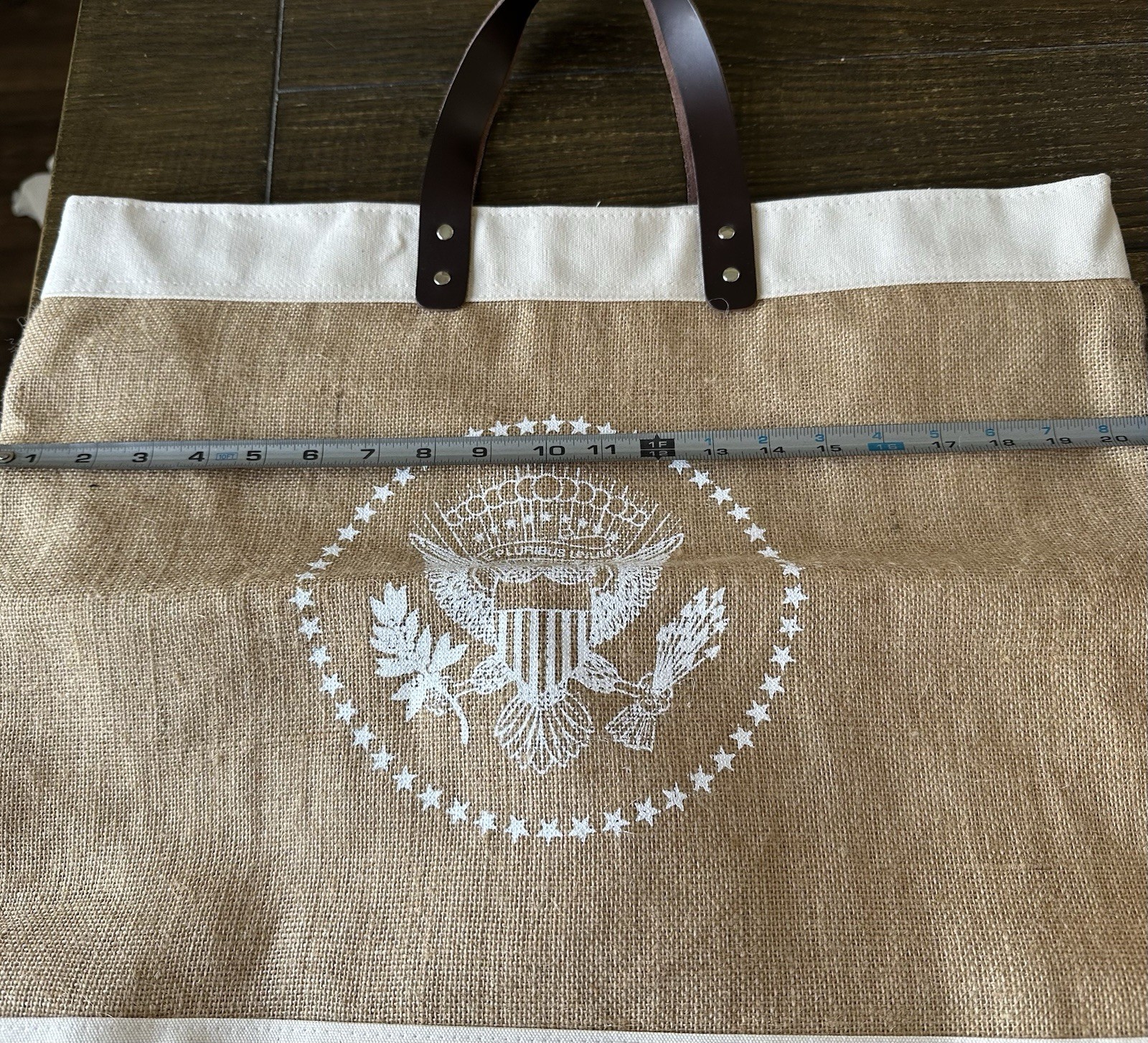 Unique White House Presidential Seal Canvas and Burlap Bag – New