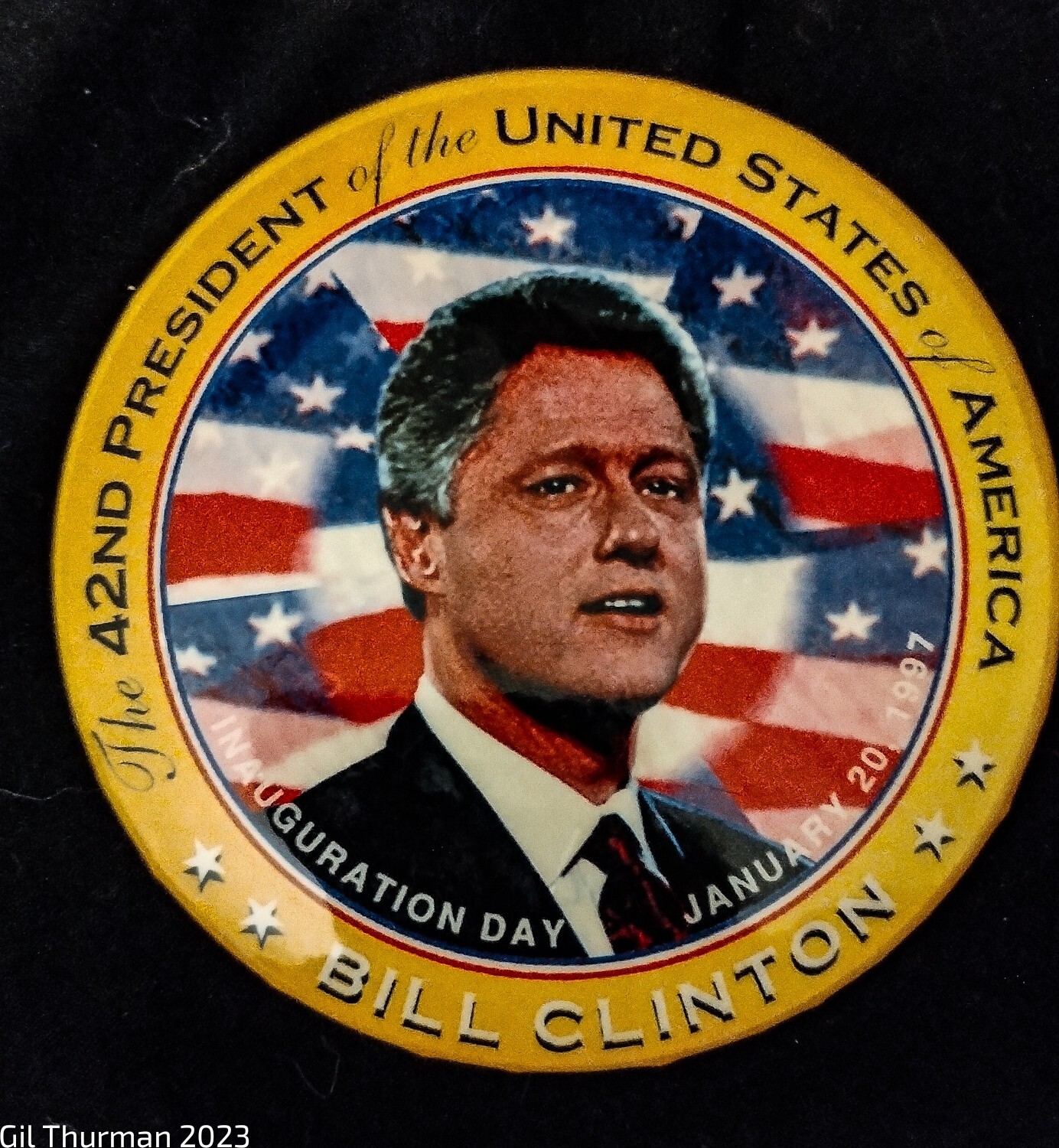 42nd President Of The United States Of America 1997 Inaugural button political
