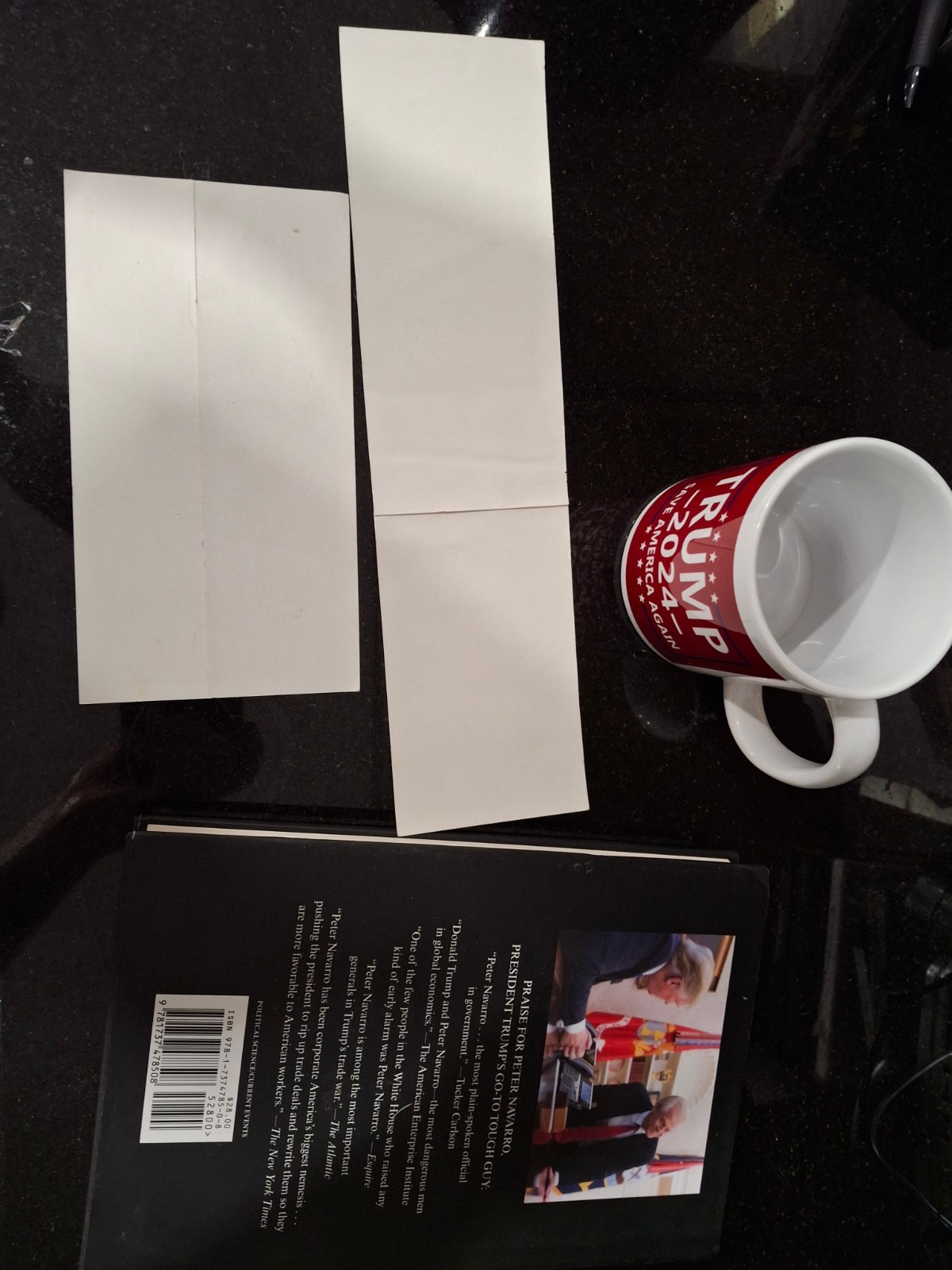 Donald Trump Official Campaign Bumper Stickers Coffee Mug In Trump Time Book LOT